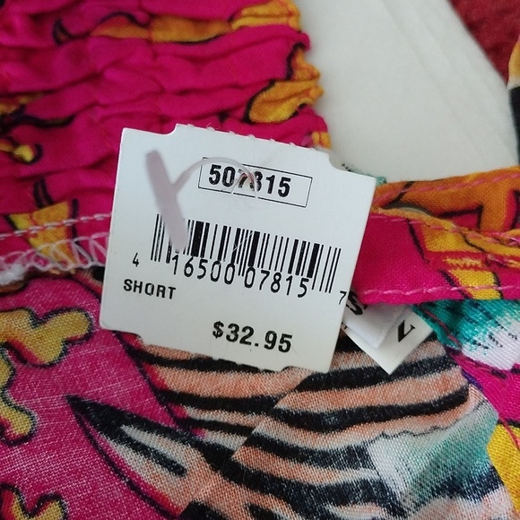 Women's Pink + Gold Tropical Fish Swing Dress, Small - Picture 4 of 10